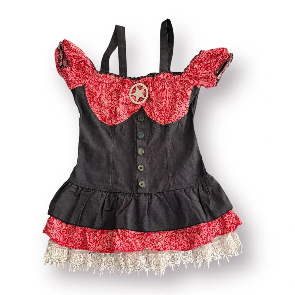 🛍️SALE🛍️ Fun World Women's Shotgun Western Sheriff Cowgirl Costume - Picture 4 of 6